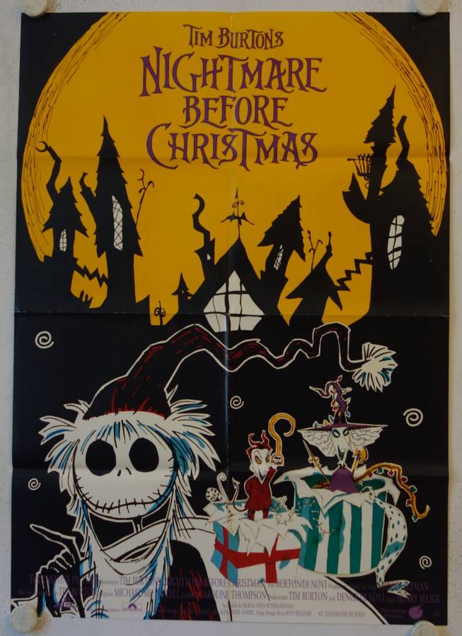 Nightmare Before Christmas originales deutsches Filmplakat
